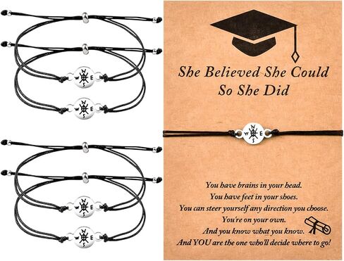 GBTBYS 5 PCS Graduation Bracelet Gifts for Her Him, 2023 Graduate College High School Inspirational Gifts for Women Girls in Saudi Arabia