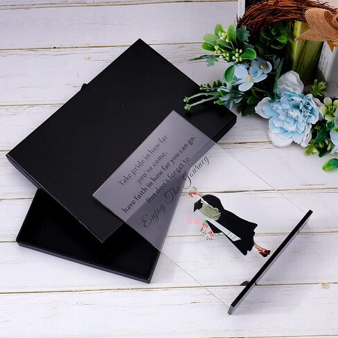 AMBREGRISSUN 2024 Graduation Gifts for Black Women Black Girl for Teen Girls Daughter Sister Friends Desk Sign Farewell Leaving Goodbye Gifts for Black Female College University Birthday Christmas in Saudi Arabia