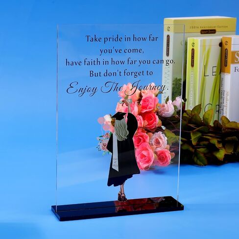 AMBREGRISSUN 2024 Graduation Gifts for Black Women Black Girl for Teen Girls Daughter Sister Friends Desk Sign Farewell Leaving Goodbye Gifts for Black Female College University Birthday Christmas in Saudi Arabia
