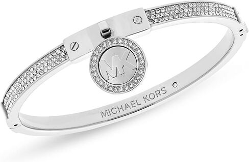 سوار مايكل كورس نسائي من الفولاذ المقاوم للصدأ مع لمسات كريستالية in Kuwait