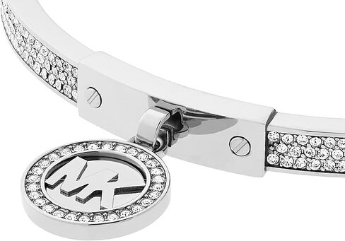 سوار مايكل كورس نسائي من الفولاذ المقاوم للصدأ مع لمسات كريستالية in Kuwait