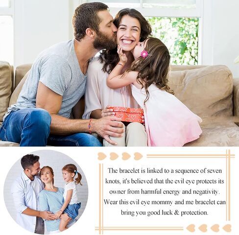 UNGENT THEM 7 عقدة عين الشر Mommy and Me سوار قابل للتعديل للعائلة الأم والأولاد والبنات in Kuwait
