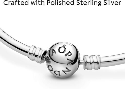PANDORA Jewelry Bangle Charm Sterling Silver Bracelet, 7.5", No Box in Saudi Arabia