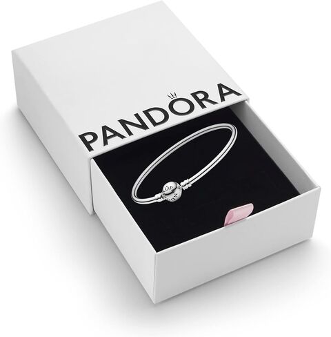 PANDORA Jewelry Bangle Charm Sterling Silver Bracelet, 7.5", No Box in Saudi Arabia