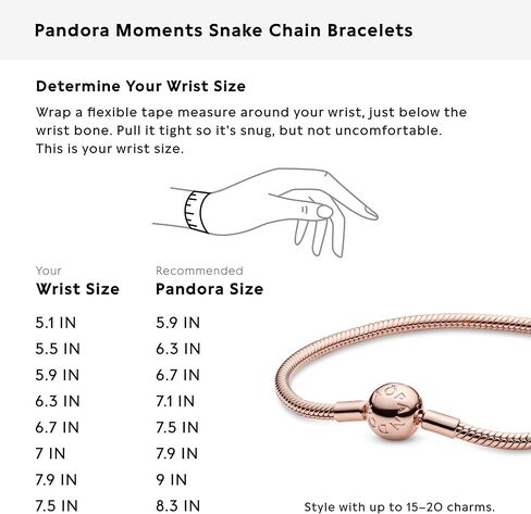 PANDORA Jewelry Smooth Moments Snake Chain Charm Bracelet in Saudi Arabia