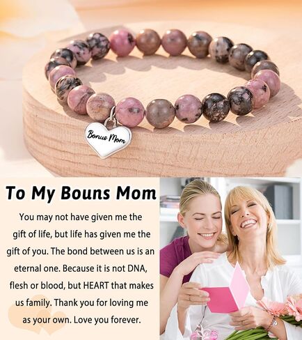 DiRikiss Heart Charm Bracelet for Nana Grandma Mom Daughter Best Friend Sister, Birthday Christmas Valentine's Day Gifts for Teen Girls Women in Kuwait