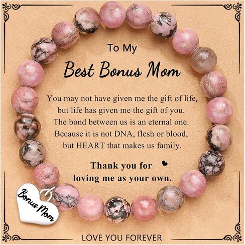 DiRikiss Heart Charm Bracelet for Nana Grandma Mom Daughter Best Friend Sister, Birthday Christmas Valentine's Day Gifts for Teen Girls Women in Kuwait