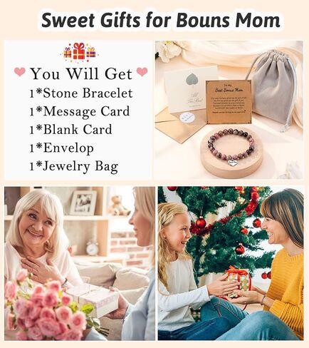 DiRikiss Heart Charm Bracelet for Nana Grandma Mom Daughter Best Friend Sister, Birthday Christmas Valentine's Day Gifts for Teen Girls Women in Kuwait