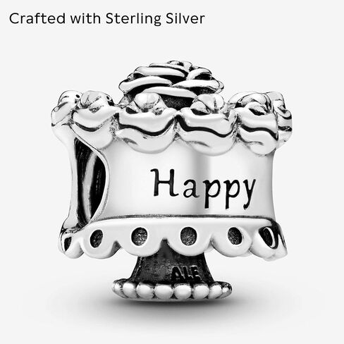باندورا دلاية من الفضة الاسترلينية بتصميم عبارة «Happy Birthday» من جوليري, معدن in Kuwait