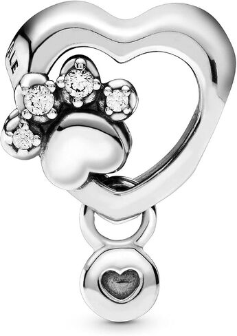 PANDORA Sparkling Paw Print & Heart Charm in Saudi Arabia