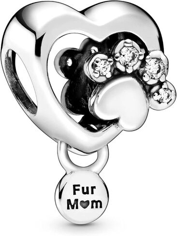 PANDORA Sparkling Paw Print & Heart Charm in Saudi Arabia