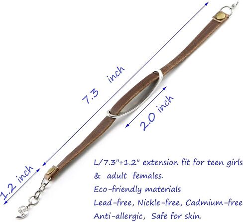 UNQJRY Leather Bracelet for Women Teens Christian Engraved Ornament Jewelry Gift Inspirational Vintage Stretch Religion Bible Verse Christmas Gifts in Kuwait