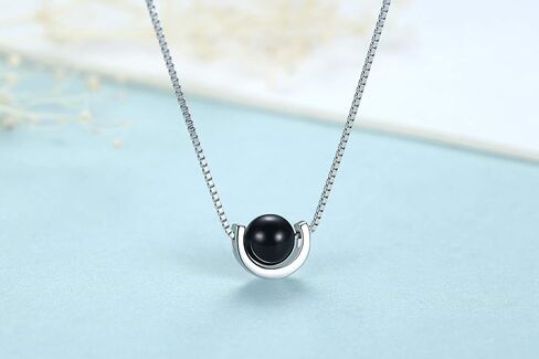 ZEONMEI Sterling Silver Jewelry Sets Asymmetric Earrings with Black Onyx in Saudi Arabia