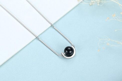 ZEONMEI Sterling Silver Jewelry Sets Asymmetric Earrings with Black Onyx in Saudi Arabia