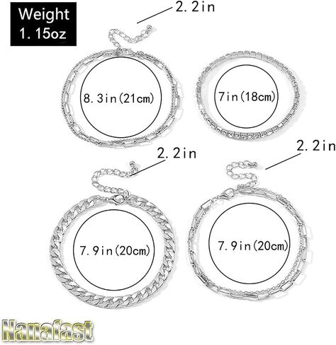 Nanafast 4-6PCS مجموعة أساور الكاحل للنساء الذهب بوهو شاطئ خلخال سلسلة قابل للتعديل مجوهرات للقدم للفتيات أسلوب بسيط للغاية in Saudi Arabia