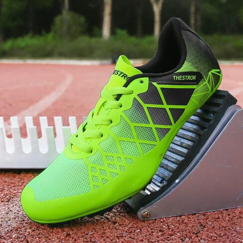 Ifrich Mens Womens Boys Girls Spikes Athletics Racing Running Shoes Track and Field Sneaker … in Kuwait
