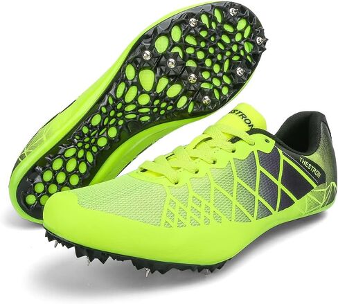 Ifrich Mens Womens Boys Girls Spikes Athletics Racing Running Shoes Track and Field Sneaker … in Kuwait