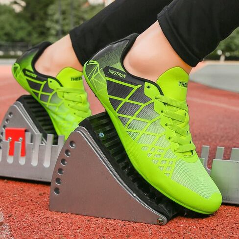 Ifrich Mens Womens Boys Girls Spikes Athletics Racing Running Shoes Track and Field Sneaker … in Kuwait