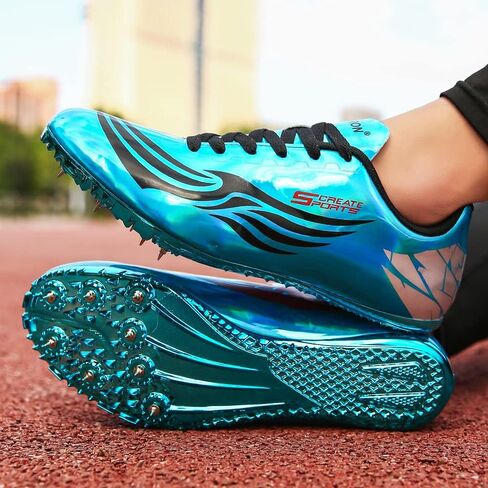 أحذية THESTRON للجنسين Track Spikes Running Sprint أحذية المسار والميدان للرجال والنساء والأطفال أحذية رياضية رائعة للجري والسباق in Kuwait