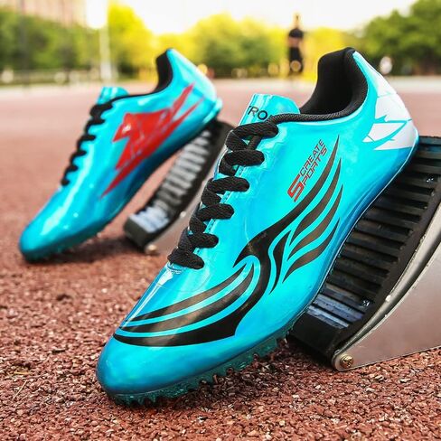 أحذية THESTRON للجنسين Track Spikes Running Sprint أحذية المسار والميدان للرجال والنساء والأطفال أحذية رياضية رائعة للجري والسباق in Kuwait