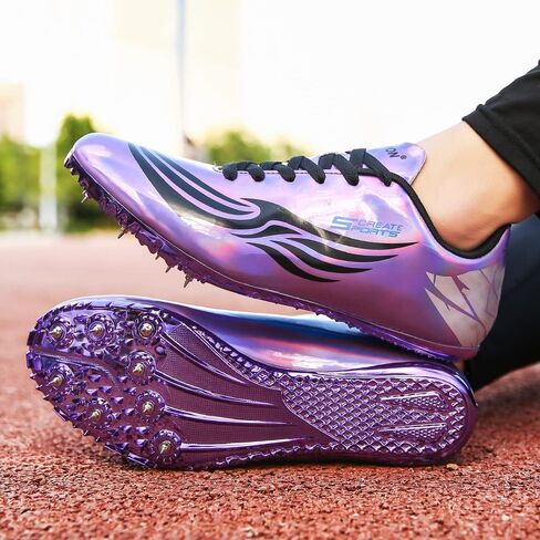 أحذية THESTRON للجنسين Track Spikes Running Sprint أحذية المسار والميدان للرجال والنساء والأطفال أحذية رياضية رائعة للجري والسباق in Kuwait