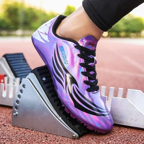 أحذية THESTRON للجنسين Track Spikes Running Sprint أحذية المسار والميدان للرجال والنساء والأطفال أحذية رياضية رائعة للجري والسباق in Kuwait