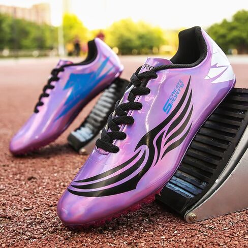 أحذية THESTRON للجنسين Track Spikes Running Sprint أحذية المسار والميدان للرجال والنساء والأطفال أحذية رياضية رائعة للجري والسباق in Kuwait