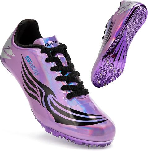 أحذية THESTRON للجنسين Track Spikes Running Sprint أحذية المسار والميدان للرجال والنساء والأطفال أحذية رياضية رائعة للجري والسباق in Kuwait