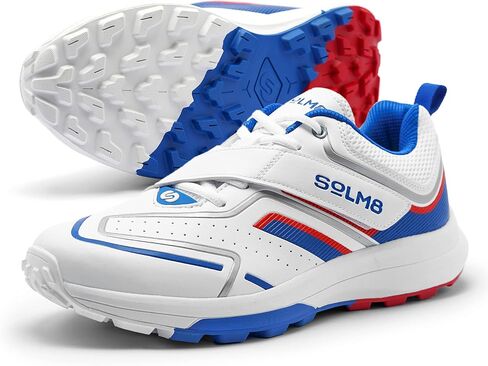 S4 Lightweight Cricket Shoes for Men Fast Strap Rubber Spikes, Water-Resistant Footwear for Outdoor and Field Sports with All Round Performance in Saudi Arabia