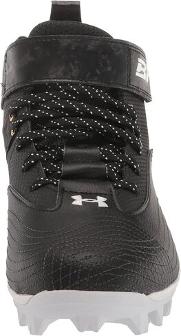 Under Armour Men's Harper 7 Mid Rubber Molded Baseball Cleat Shoe, (001) Black/White/Black, 10 in Saudi Arabia
