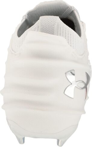 Under Armour Men's Blur Smoke 2.0 Molded Cleat Football Shoe, (101) White/White/Metallic Silver, 13.5 in Saudi Arabia