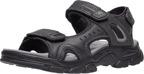 صنادل جلدية للرجال من CAMEL CROWN للتنزه في الهواء الطلق ورياضات الشاطئ المائية صنادل رجالي للصيف مع أشرطة مفتوحة عند الأصابع قابلة للتعديل in Kuwait