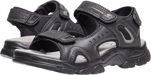 صنادل جلدية للرجال من CAMEL CROWN للتنزه في الهواء الطلق ورياضات الشاطئ المائية صنادل رجالي للصيف مع أشرطة مفتوحة عند الأصابع قابلة للتعديل in Kuwait