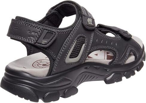 صنادل جلدية للرجال من CAMEL CROWN للتنزه في الهواء الطلق ورياضات الشاطئ المائية صنادل رجالي للصيف مع أشرطة مفتوحة عند الأصابع قابلة للتعديل in Kuwait