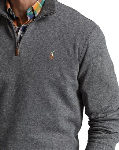 POLO RALPH LAUREN Men's Classic Estate-Rib Quarter-Zip Pullover Sweater in Saudi Arabia