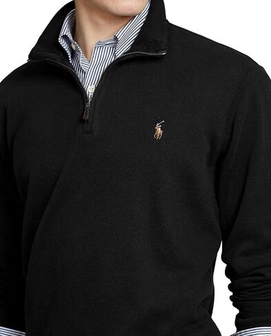 POLO RALPH LAUREN Men's Classic Estate-Rib Quarter-Zip Pullover Sweater in Saudi Arabia