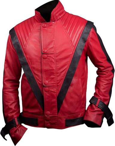 F&H Men's Red and Black Thriller Jacket in Saudi Arabia