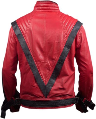 F&H Men's Red and Black Thriller Jacket in Saudi Arabia