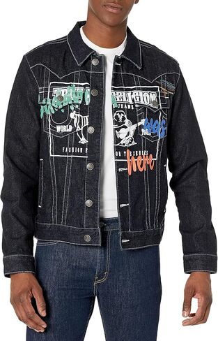 True Religion Men's Artist Print Jimmy Jacket Sn in Kuwait