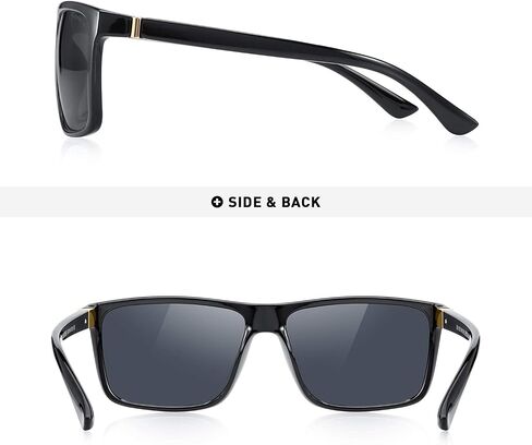 MERRY'S Rectangular Polarized Sports Sunglasses for Men Women UV400 S8225 in Kuwait
