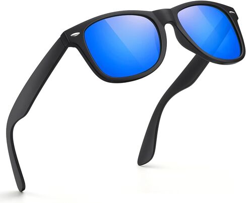 FEIDUSUN Sunglasses Men Polarized Sunglasses for Mens and Womens,Black Retro Sun Glasses Driving Fishing UV Protection in Kuwait