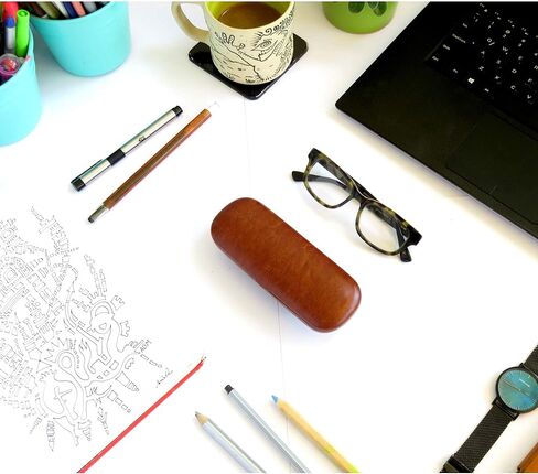 حافظة النظارات الصغيرة MyEyeglassCase | حافظة نظارة صلبة للرجال مع حقيبة وقماش | حالة القراءة ضئيلة in Kuwait