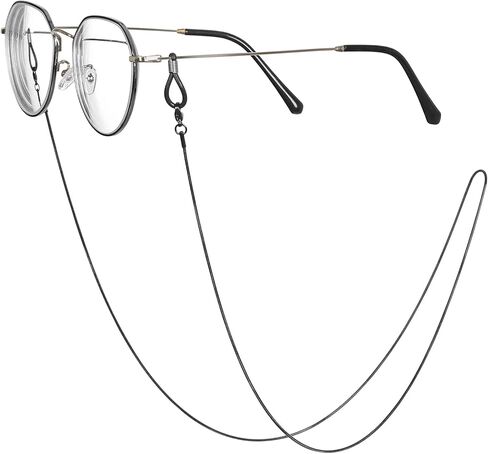 سلسلة نظارات OCR، سلسلة حبل لأقنعة الوجه، سلاسل نظارات شمسية أنيقة، حزام نظارات، سلسلة تثبيت نظارات أنيقة للنساء (أسود) in Kuwait