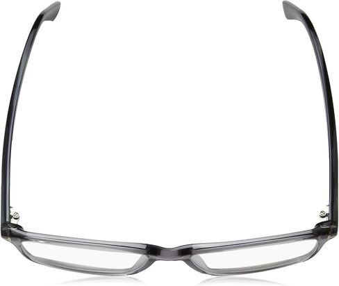 TOM FORD Men's TF 5408 Rectangular Eyeglasses 56mm, Transp. Grey, Grey Horn Effect Temples, Shiny Pall, 56/16/145 in Saudi Arabia