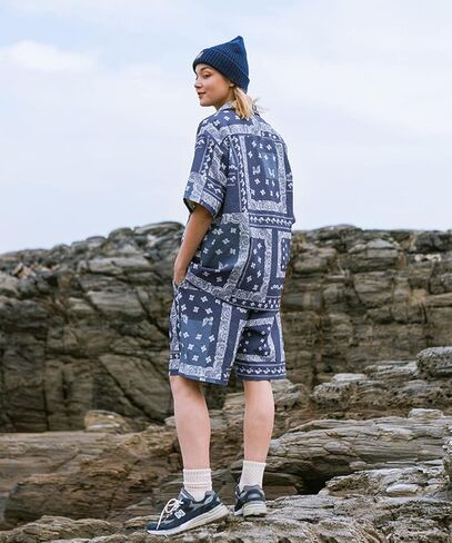 KGYA Men's Swim Trunks Waistband with Drawstring Quick Dry Seersucker Beach Shorts with Pockets in Kuwait