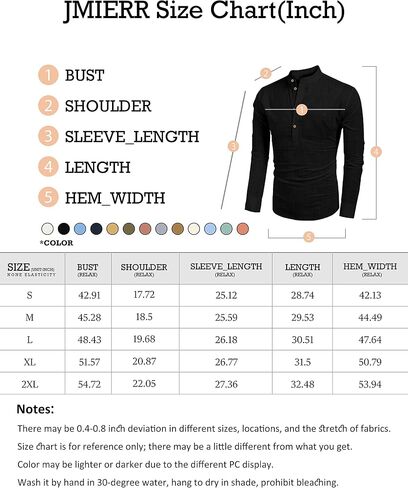 JMIERR Mens Cotton Linen Henley Shirt Casual Button Down Short Sleeve Tropical Shirts Summer Beach T Shirts in Saudi Arabia