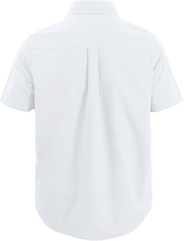 Mens Casual Linen Cotton Button Down Short Sleeve Shirts Cuban Camp Guayabera Beach Tops in Kuwait