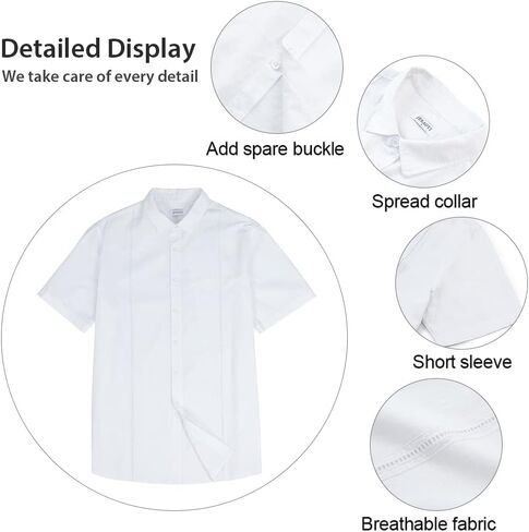 Mens Casual Linen Cotton Button Down Short Sleeve Shirts Cuban Camp Guayabera Beach Tops in Kuwait