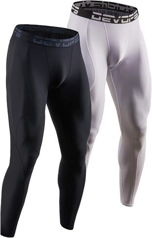 DEVOPS 2 or 3 Pack Men's Compression Pants Athletic Leggings with Pocket/Non-Pocket in Saudi Arabia