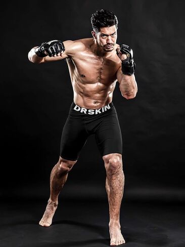 DRSKIN للرجال 6، 4، 3 أو 1 حزمة من السراويل القصيرة الضاغطة السراويل الضيقة Baselayer الرياضة الجري النشط تجريب رياضي in Kuwait